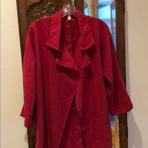 Red A-line Jacket